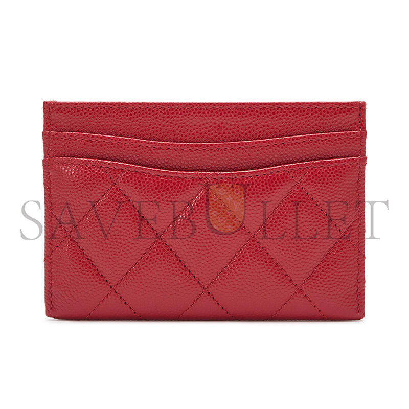 CHANEL CAVIAR QUILTED CARD HOLDER RED AP0213 (11*7*0.5cm)